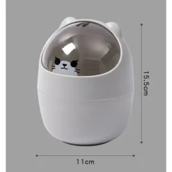 Soptunnor-Tecknad Papperskorg Sopsäck Plast Liten, Grå, 1 styck