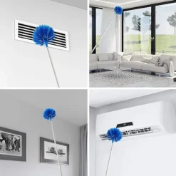 INF Fönsterrengöring-Teleskopdammvippa - 2,5 m utdragbar rengöringsborste för takrengöring