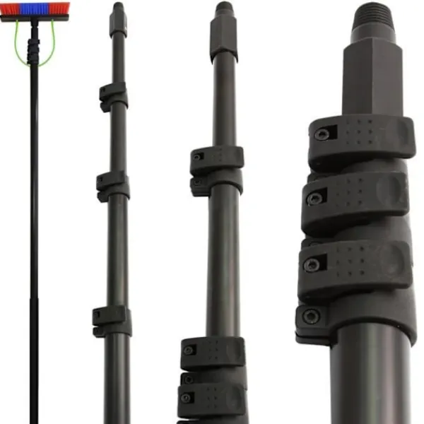 Fönsterrengöring-Teleskopstång för vattenmatad fönsterputsning - 7,30m