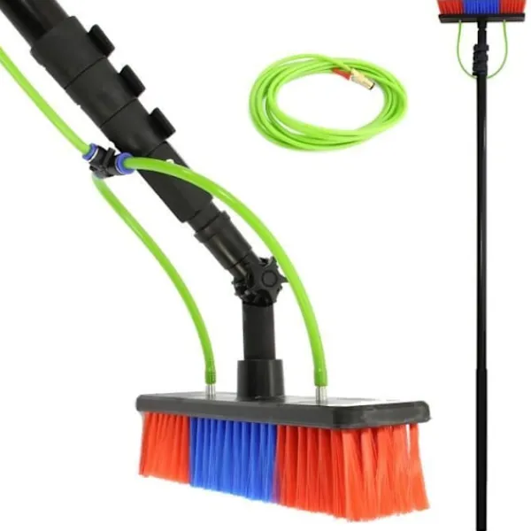 Fönsterrengöring-Teleskopstång för vattenmatad fönsterputsning - 7,30m