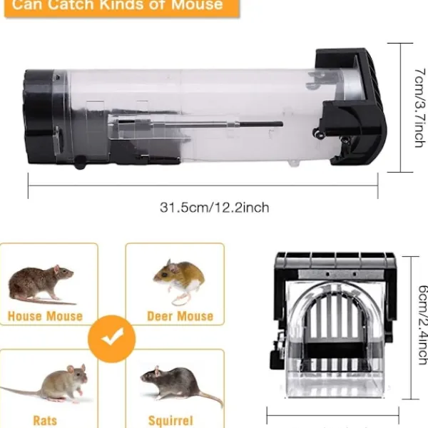 Generic Skadedjur & Insekter-Återanvändbar Råttfälla Musfälla Giftfri Miljövänlig one size
