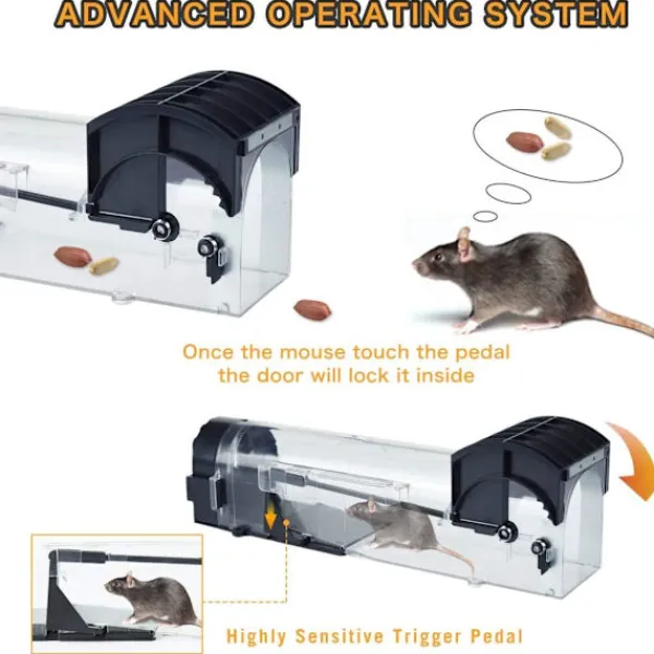 Generic Skadedjur & Insekter-Återanvändbar Råttfälla Musfälla Giftfri Miljövänlig one size