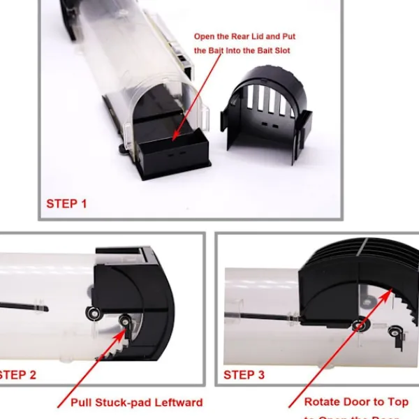 Generic Skadedjur & Insekter-Återanvändbar Råttfälla Musfälla Giftfri Miljövänlig one size