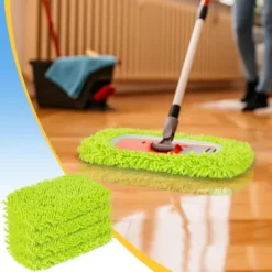 C Städmoppar-Återanvändbara Mikrofiber Torrmoppdukar för Våtmoppar Kompatibla med Swiffer Sweeper Mopp Ersättningsmoppar för Rengöring av Hårda Trägolv