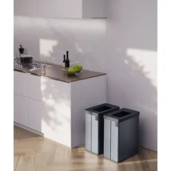 CURVER Soptunnor-Återvinningskärl - VERTO - - 54 L - Pärlgrå