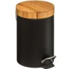 Soptunnor-TG Pedalhink, Bambu och Metall 3L - Kompatibel med TG, Svart[JUN]