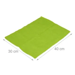 Svampar & Dukar-TG relaxdays 10 st mikrofiberdukar 40x30 gröna