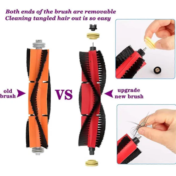 Dammsugare & Tillbehör-Tillbehör Reservdelar Kit för Xiaomi Roborock S5 Max S6 Max S6 Pure S6 MaxV S50 S51 S55 S60 S65 S5