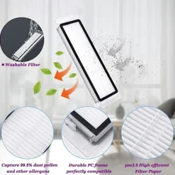 Dammsugare & Tillbehör-Tillbehör Reservdelar Kit för Xiaomi Roborock S5 Max S6 Max S6 Pure S6 MaxV S50 S51 S55 S60 S65 S5