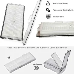 Dammsugare & Tillbehör-Tillbehörsset för Roborock S8 Pro Ultra Dammsugare, 1 Dubbelborstsystem Modell Huvudborstar