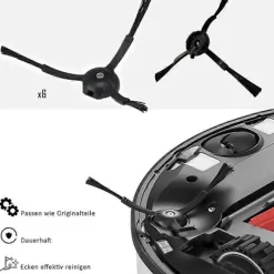 Dammsugare & Tillbehör-Tillbehörsset för Roborock S8 Pro Ultra Dammsugare, 1 Dubbelborstsystem Modell Huvudborstar