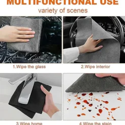 Svampar & Dukar-Tjock Magic Rengöringsduk, Mikrofiber Glasrengöringsduk Trasor, Återanvändbara Rengöringsdukar