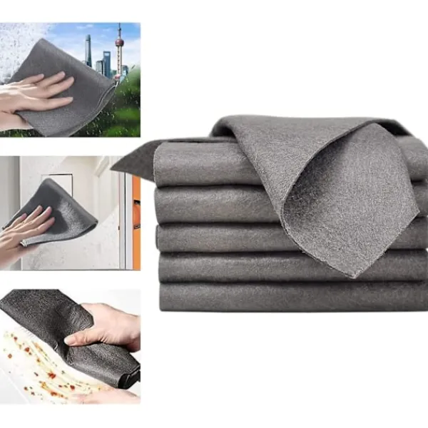 Svampar & Dukar-Tjock Magisk Rengöringsduk, Mikrofiber Glasrengöringsdukar, Återanvändbar Magisk Rengöringsduk Utan Ränder 30 x 30 cm 10 st