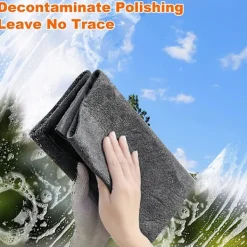 Svampar & Dukar-Tjock Magisk Rengöringsduk, Mikrofiber Glasrengöringsdukar, Återanvändbar Magisk Rengöringsduk Utan Ränder 30 x 30 cm 10 st_max