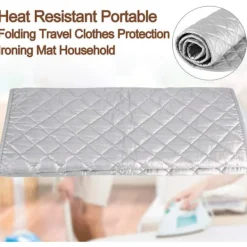 Strykjärn-Tjock strykjärnsmatta för sömnad, bärbar, värmebeständig, för ångstrykning på bord eller säng, värmeavvisande (storlek: 48x85)