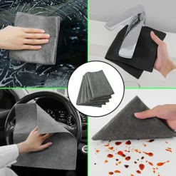 Svampar & Dukar-Tjockare Magisk Rengöringsduk, 10 st Återanvändbara Mikrofiber Rengöringsdukar, Randfri Magisk Mikrofiberduk för Fönster, Glas, Bil