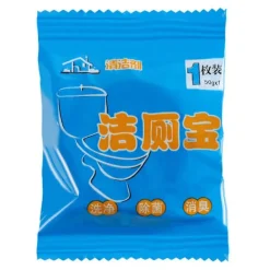 Rengöringsmedel-Toalettrengöringsmedel Deodorant Toalettbålsrengörare Fläckborttagare Blå Tabletter Tablett Spolningstank