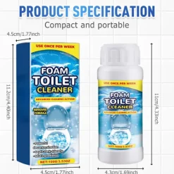 unbranded Rengöringsmedel-Toalettskumrengöring, 2025 Nya toalettrengöringsmedel, Avancerad badrumsrengöring för hemmet, Kraftfulla snabbrengöringsmedel för badrumstillbehör (1) | Fyndiq