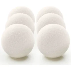 Torktumlare-Torkbollar 100% Naturliga Ullbollar för Tvätt - Återanvändbara Allergivänliga Miljövänliga och Energieffektiva 6