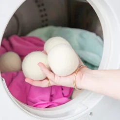 Torktumlare-Torkbollar 100% Naturliga Ullbollar för Tvätt - Återanvändbara Allergivänliga Miljövänliga och Energieffektiva 6