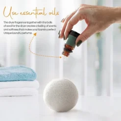 Torktumlare-Torkbollar 100% Naturliga Ullbollar för Tvätt - Återanvändbara Hypoallergena Miljövänliga och Energieffektiva