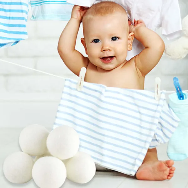 INF Torktumlare-Torkbollar av ull 3 cm 6-pack S