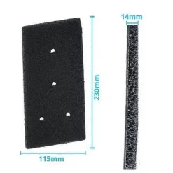 Torktumlare-Torkfilter 4-pack - Whirlpool 481010716911 - Svart - Effektiv luddavlägsning, enkel installation