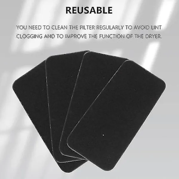 Torktumlare-Torkfilter 8-pack Svart Hoover Candy 40006731 Svart[D]