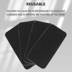 Torktumlare-Torktumlare Filter 8-pack Svart Hoover Candy 40006731 Svart