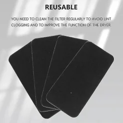 Torktumlare-Torktumlare Filter 8-pack Svart Hoover Candy 40006731 Svart