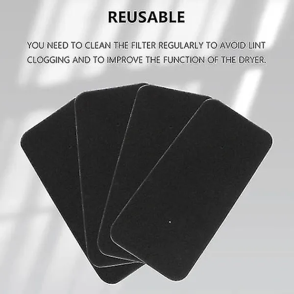 Torktumlare-Torktumlare Filter 8-pack Svart Hoover Candy 40006731 Svart