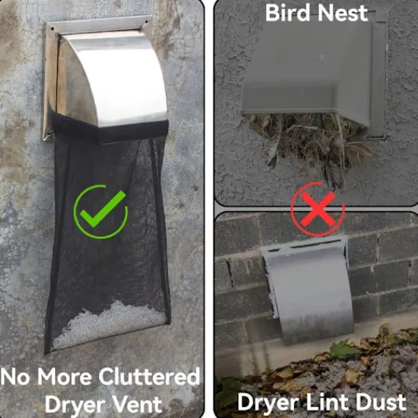 Torktumlare-Torktumlare Vent Luddpåse Dust Bag Lint Bag