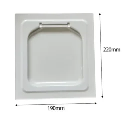 Torktumlare-Torktumlare Ventilationsskydd Dubbeldörr Torktumlare Ventilationsgaller Väderbeständig Effektiv Ventilation Utomhus Torktumlare Ventilationsskydd för Badrum Källare 220mmx190mmx20mm | Fyndiq