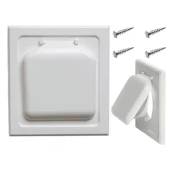 Torktumlare-Torktumlarens ventilationslock med dubbla dörrar, utomhus, 4 tum, torktumlarens ventilationslock, torktumlarens ventilationsrör och trimring, inomhus | Fyndiq