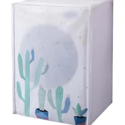 Blue dream Tvättmaskiner-Torktumlaröverdrag, Vattentätt Tvättmaskinsöverdrag, Dammtätt PEVA Tvättmaskinsöverdrag Lämplig för 6-8 kg Trumtvättmaskiner och Torktumlare (60*56*83cm, Kaktus) | Fyndiq