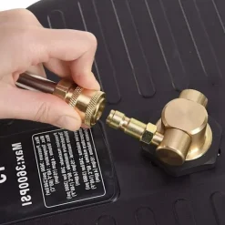 Rosfix Högtryckstvättar-T-Racer 15 Tvaetborste Set – Roterande Arm | 5 Munstycken | Skumpistol 1000Ml | Kompatibel med Lavor, Parkside