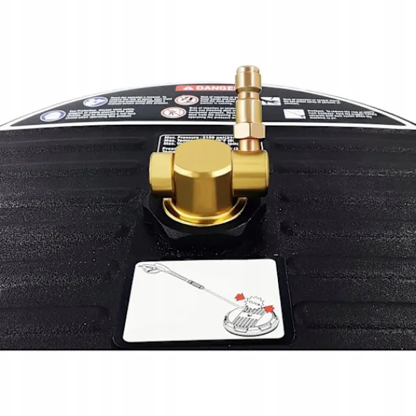 Rosfix Högtryckstvättar-T-Racer 15 Tvaetborste Set – Roterande Arm | 5 Munstycken | Skumpistol 1000Ml | Kompatibel med Lavor, Parkside