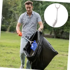 Soptunnor-Trash Picker 2-pack Ergonomisk Lättviktig Avfallssamlare Hopfällbar Gripare för Seniorer och Trånga Utrymmen