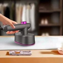 Ångtvättar-Travel Steamer Mini Strykjärn för Kläder Bärbar Mini Strykmaskin Garment Steamer för Hem EU Plug-C