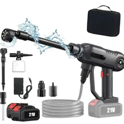 OEM Högtryckstvättar-Trådlös Högtryckstvätt, 140-220W Effekt, 30 Bar Maxtryck,2 Batteri