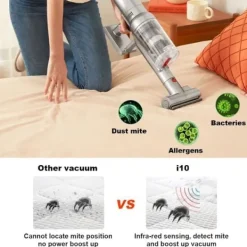 LIECTROUX Dammsugare & Tillbehör-Trådlös Hålsugare - - i10 - 27000Pa - LED-Belysning - HEPA E13 Filtrering