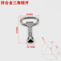 Soptunnor-Triangel Soptunna Nyckel 6st Metallnyckel För Gemensam Avfallsbehållare Och Utomhus Skal Soptunna Tillbehör För Skåp Vattenmätare Låda Verktygslåda El B | Fyndiq