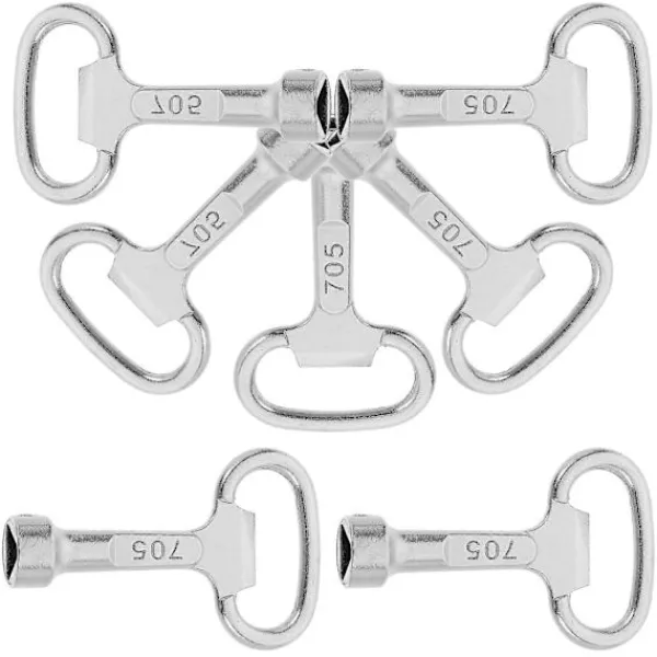 Soptunnor-Triangel Soptunna Nyckel 6st Metallnyckel För Gemensam Avfallsbehållare Och Utomhus Skal Soptunna Tillbehör För Skåp Vattenmätare Låda Verktygslåda El B | Fyndiq