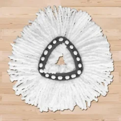 Städmoppar-Triangulär fiber moppduk mopptillbehör, passar O-Cedar (4 st)