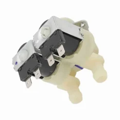 Tvättmaskiner-Trumtvättmaskin Inloppsventil Vatten Dubbla Huvuden Inlopp Magnetventil för Cylindertvättmaskin-Perfet