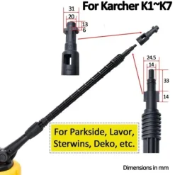 Pro. Car Högtryckstvättar-Tryck tvätt uteplats rengöring golv skurmaskin ytrengöring borste för karcher lavor