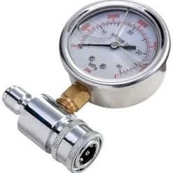 ECORP Högtryckstvättar-Tryckmätare för högtryckstvätt, 6000 PSI, 3/8 tums snabbkoppling, tryck