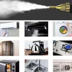 Ångtvättar-Tryckångrengörare 2500W Hög Temperatur, 1200ml Stor Tank (Röd)