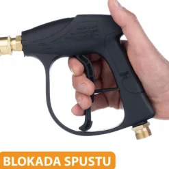 Rosfix Högtryckstvättar-Trycktvattarpistol 4350PSI 22Mm med Skumpistol 1000Ml – Ergonomisk | Snabbkoppling | Kompatibel med Karcher, Lavor