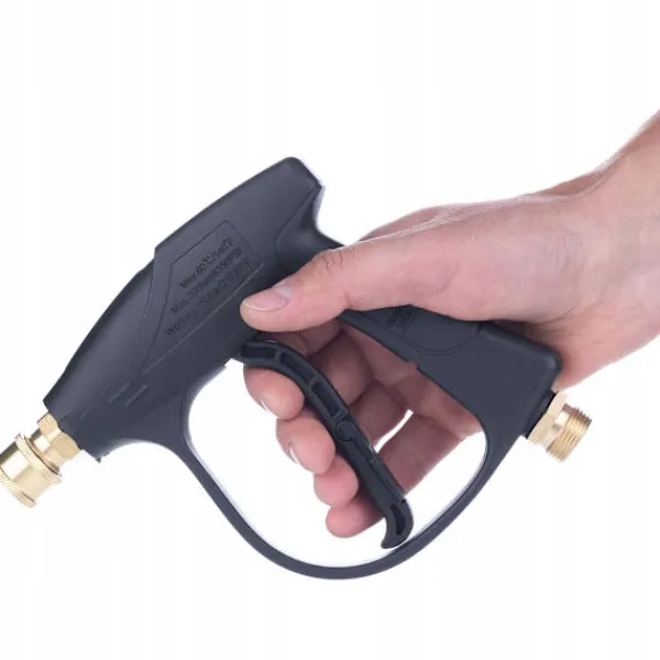 Rosfix Högtryckstvättar-Trycktvattarpistol 4350PSI 22Mm med Skumpistol 1000Ml – Ergonomisk | Snabbkoppling | Kompatibel med Karcher, Lavor